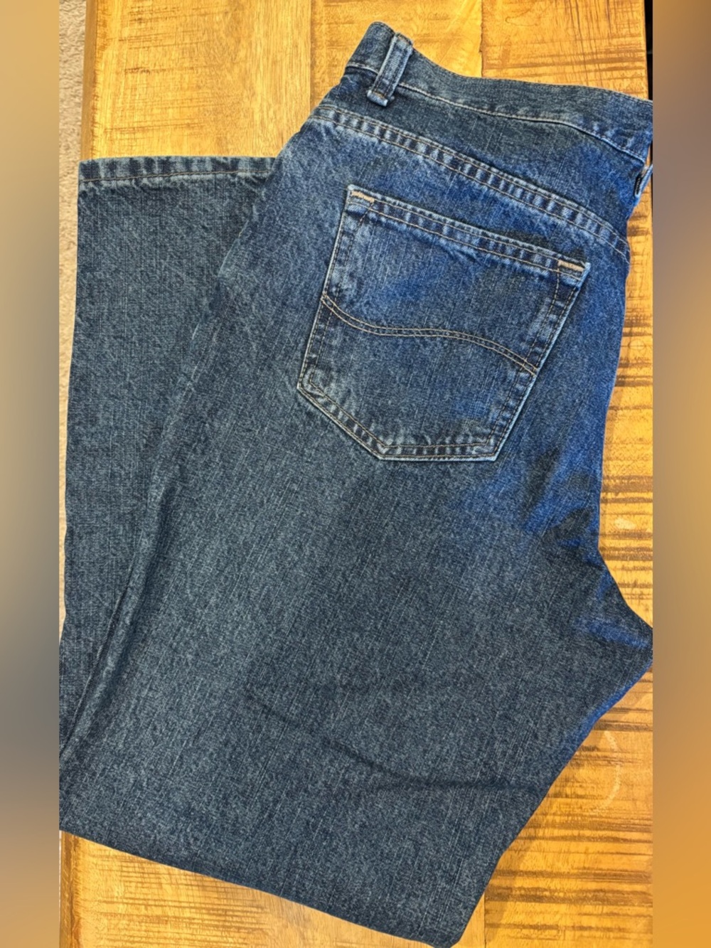 Lee Women’s Petite 8P High Rise Straight Leg Jeans Medium Wash